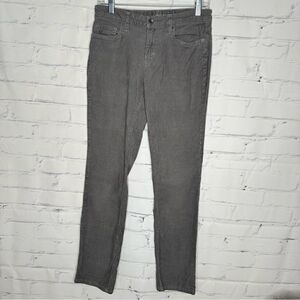 Lands’ End size 4 gray mid rise straight‎ corduroy pants